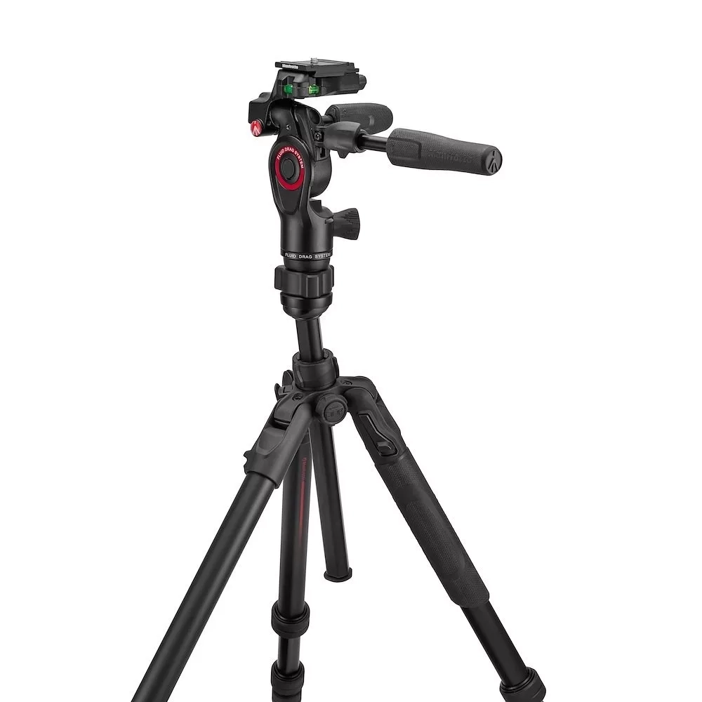 Manfrotto Befree GT alu állvány tekerős zár +3D live fotó/videó fej (MKBFRTA4GTFB-3W)