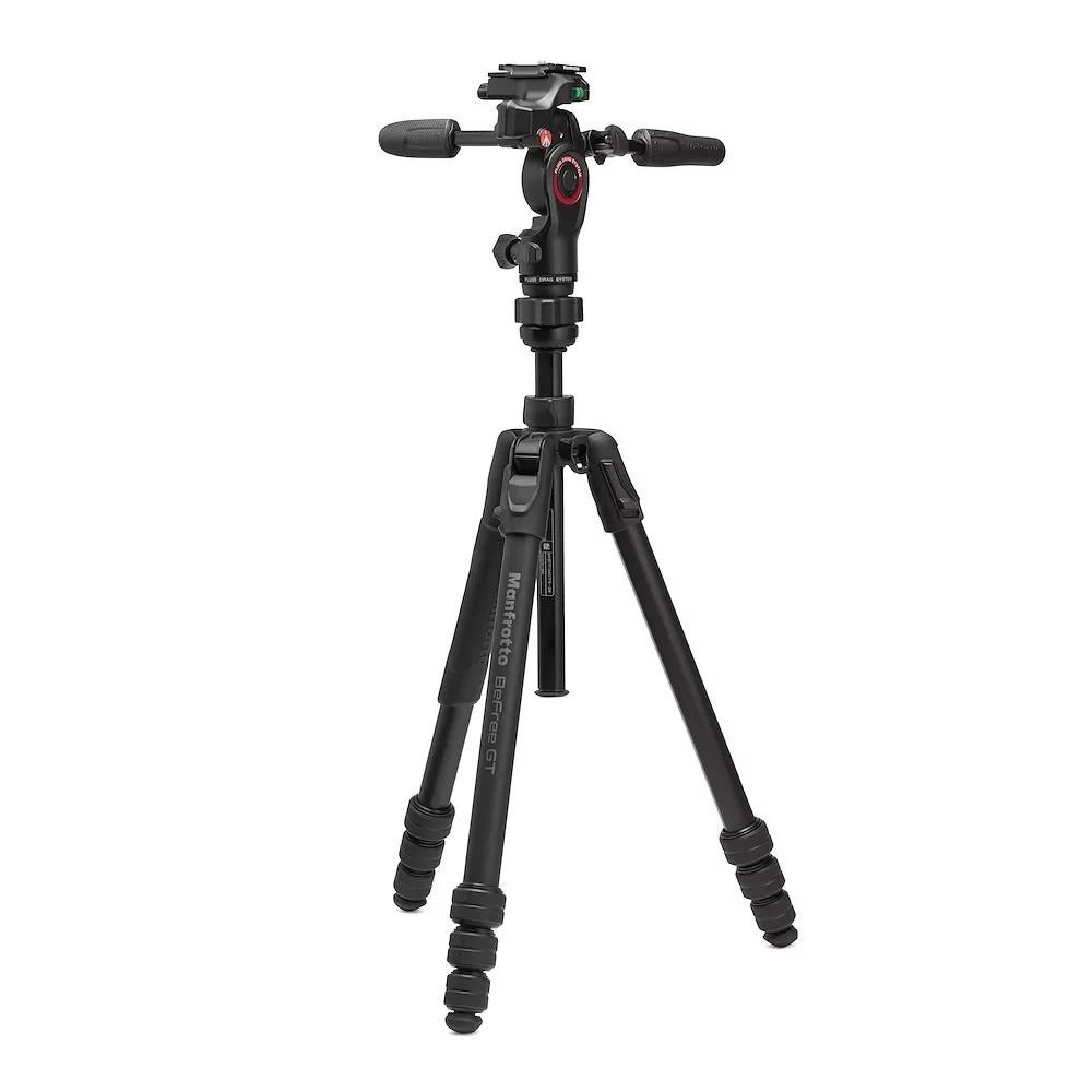 Manfrotto Befree GT alu állvány tekerős zár +3D live fotó/videó fej (MKBFRTA4GTFB-3W)