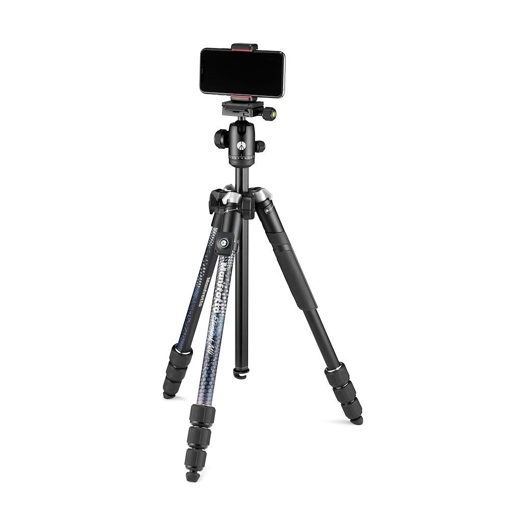 Manfrotto Element MII állvány mobile BT, Alu 4szek. gömbfej, fekete (MKELMII4BMB-BH)