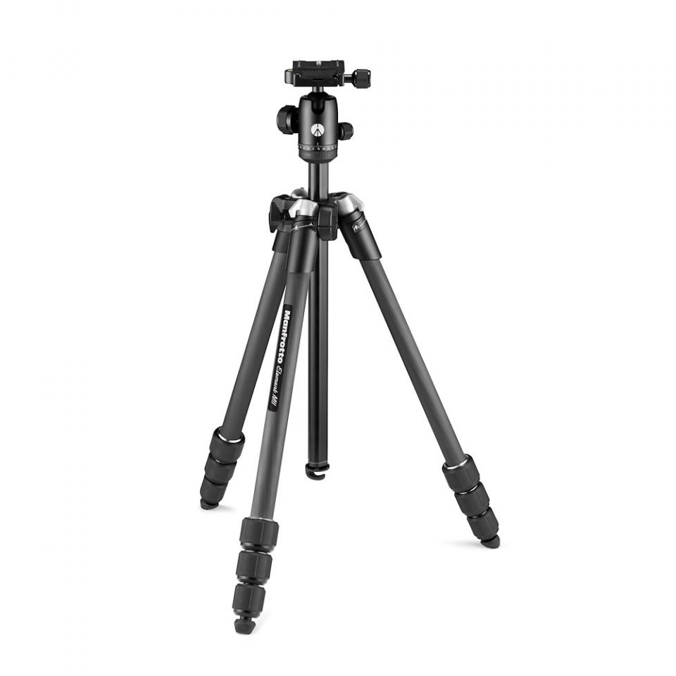 Manfrotto Element MII állvány mobile BT, CF 4szek. gömbfej, fekete (MKELMII4CMB-BH)