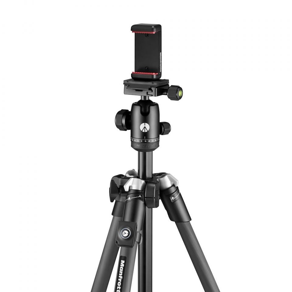 Manfrotto Element MII állvány mobile BT, CF 4szek. gömbfej, fekete (MKELMII4CMB-BH)