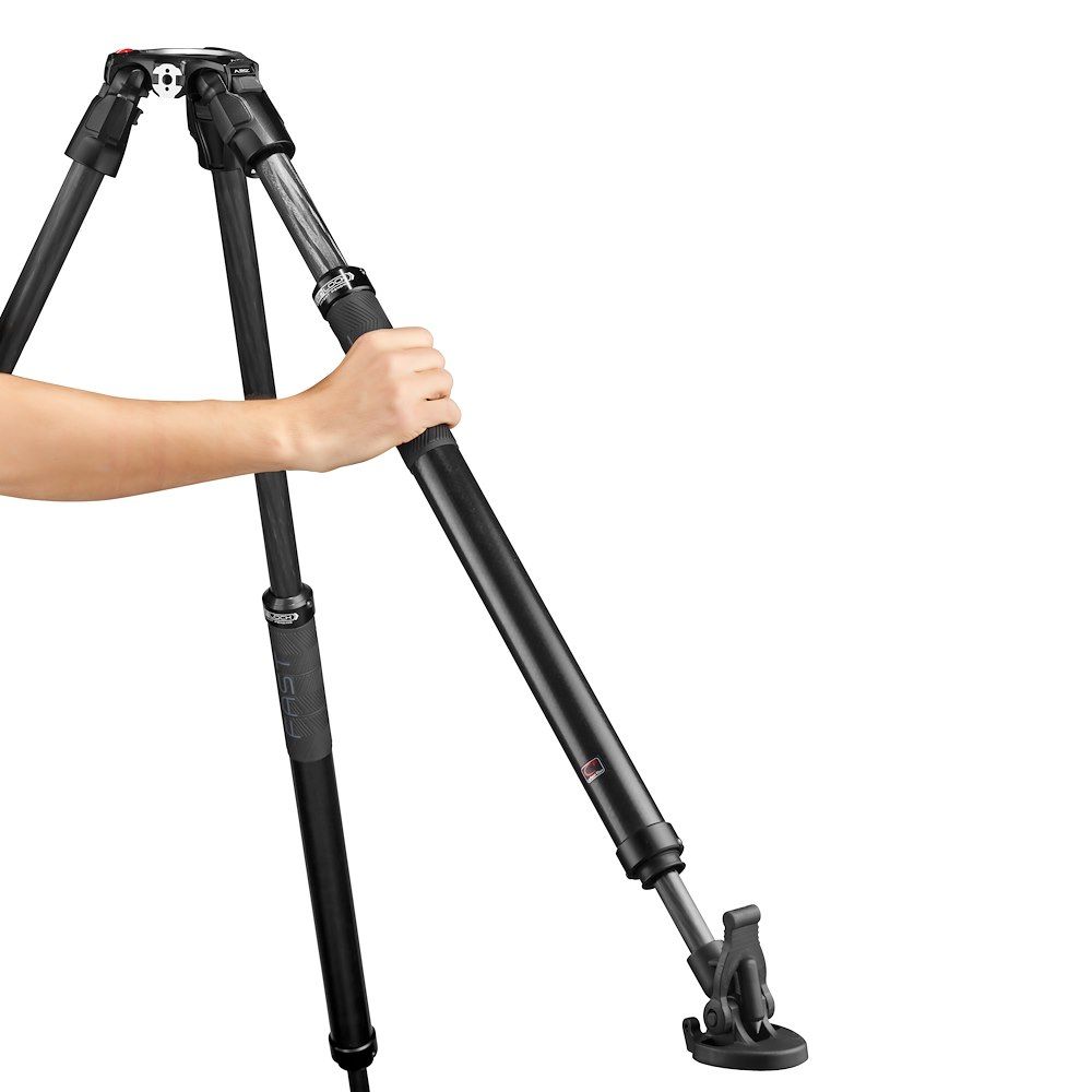 Manfrotto Nitrotech 608 fej + 635 Fast karbon állvány, szimpla láb (MVK608SNGFC)