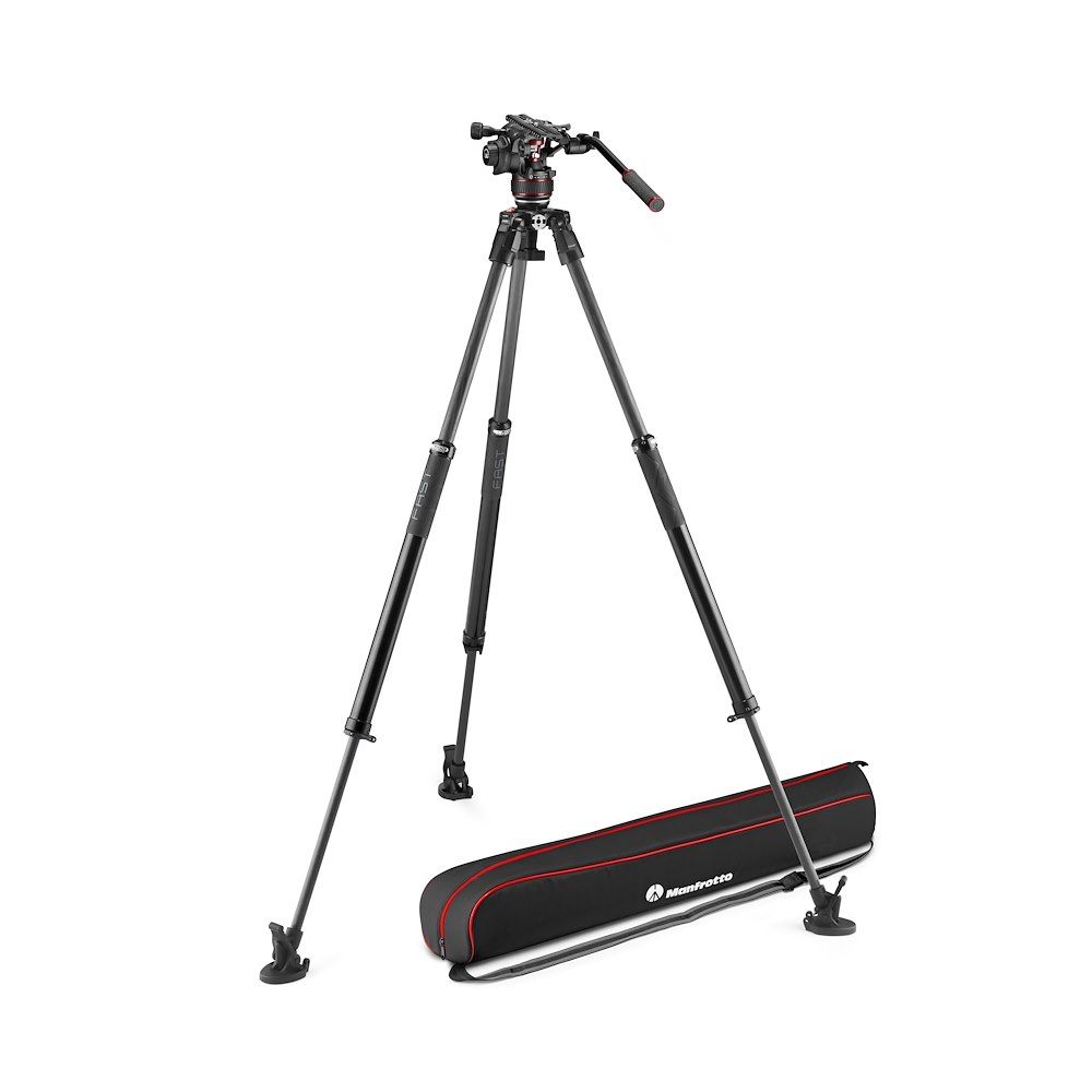 Manfrotto Nitrotech 612 fej + 635 Fast karbon állvány, szimpla láb (MVK612SNGFC)