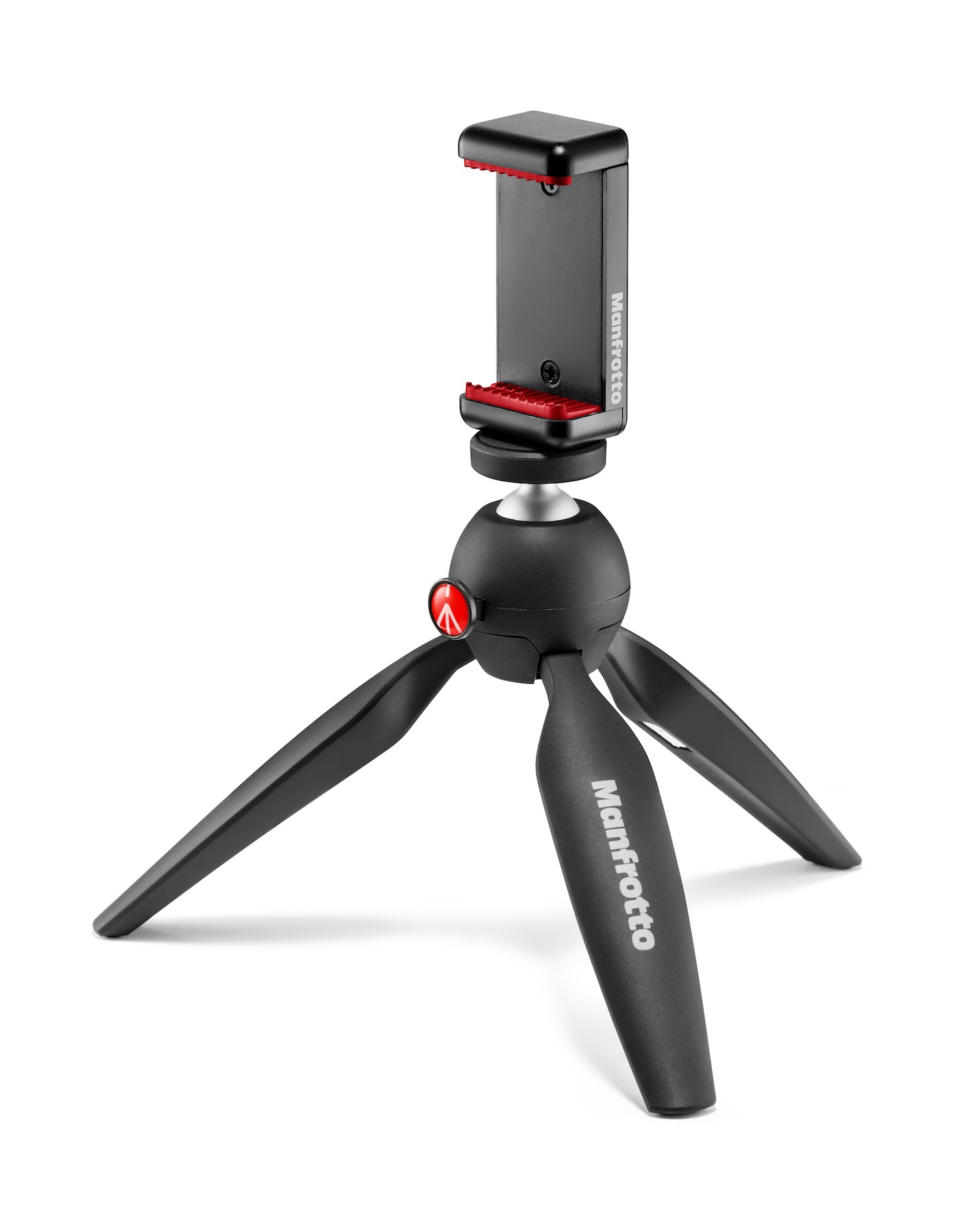 Manfrotto PIXI MINI TRIPOD BK W (okostelefon tartóval) (MKPIXICLAMP-BK)