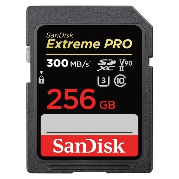 SanDisk Extreme PRO SDXC 256GB memóriakártya [300MB/s] (226809)