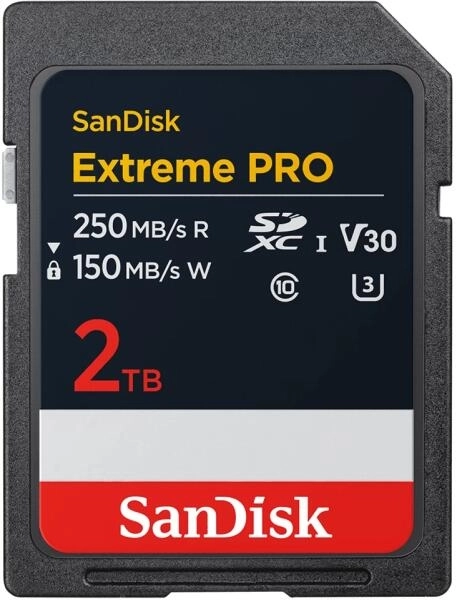 SanDisk Extreme PRO SDXC 2TB memóriakártya [250/150MB/s] (226794)