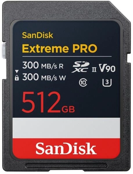 SanDisk Extreme PRO SDXC 512GB memóriakártya [300MB/s] (226810)