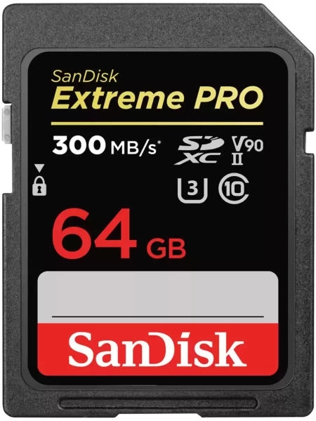 SanDisk Extreme PRO SDXC  64GB memóriakártya [300MB/s] (226807)