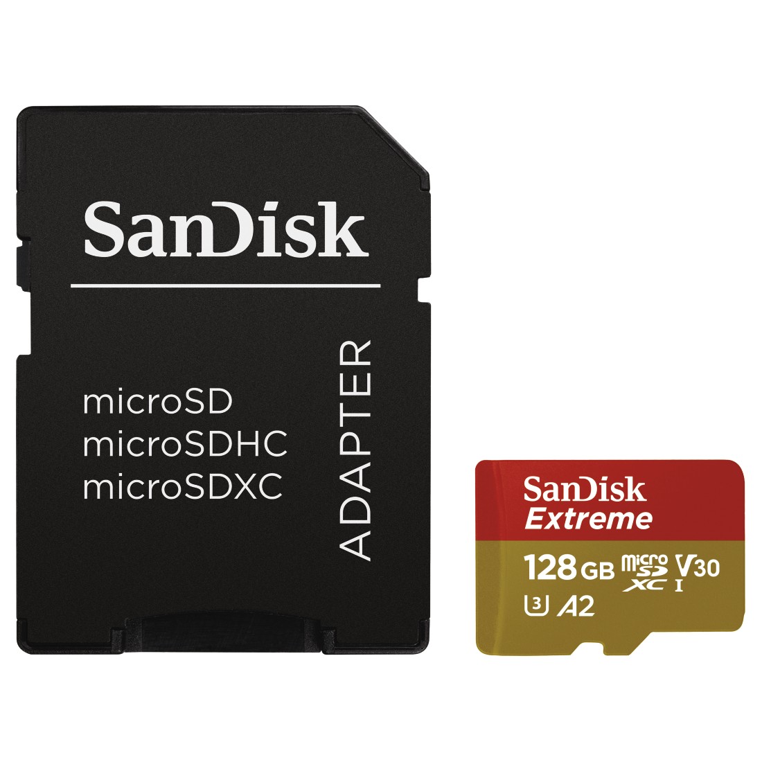 Sandisk microSDXC 128 GB Mobile Extreme memk. + adap., (olv.i seb.:190MB/s, & ír. seb.:130 MB/s), UHS-I, V30