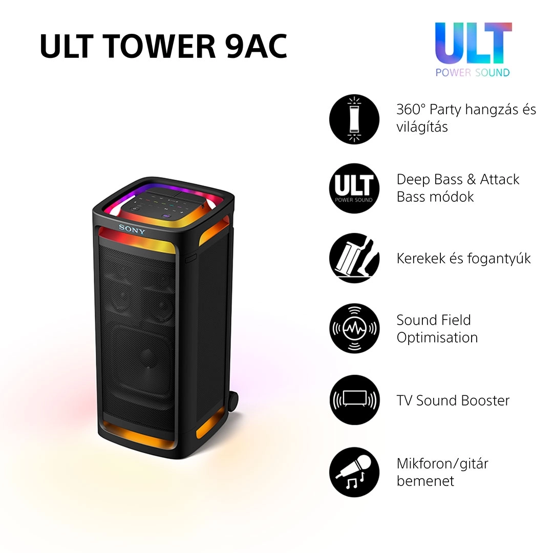 Sony SRS-ULT900 ULT Tower 9 party hangfal (SRSULT900AC.CEL)