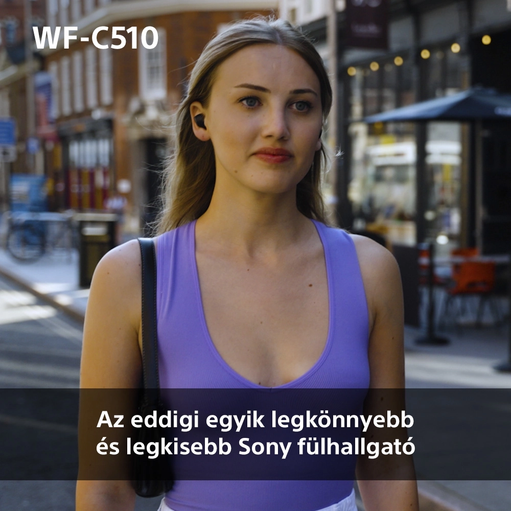 Sony WF-C510 vezeték nélküli fülhallgató (fehér) (WFC510W.CE7)