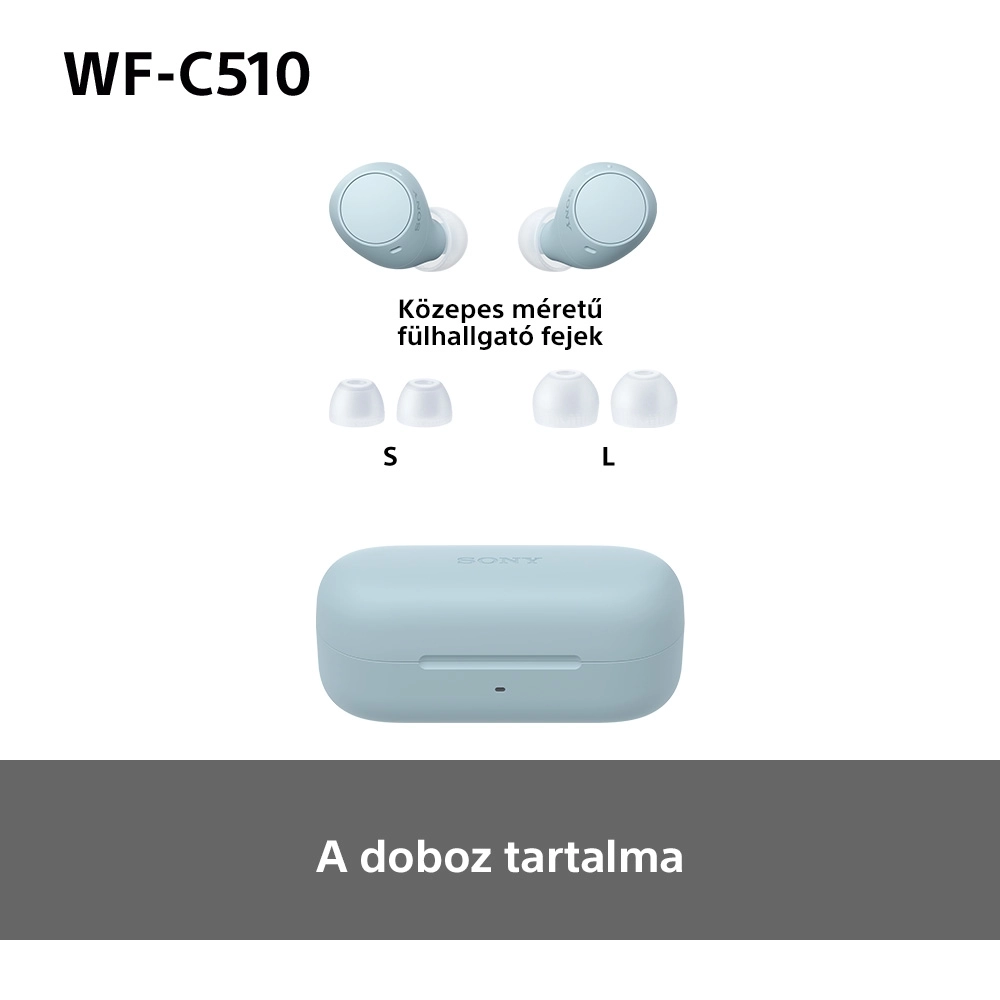 Sony WF-C510 vezeték nélküli fülhallgató (kék) (WFC510L.CE7)