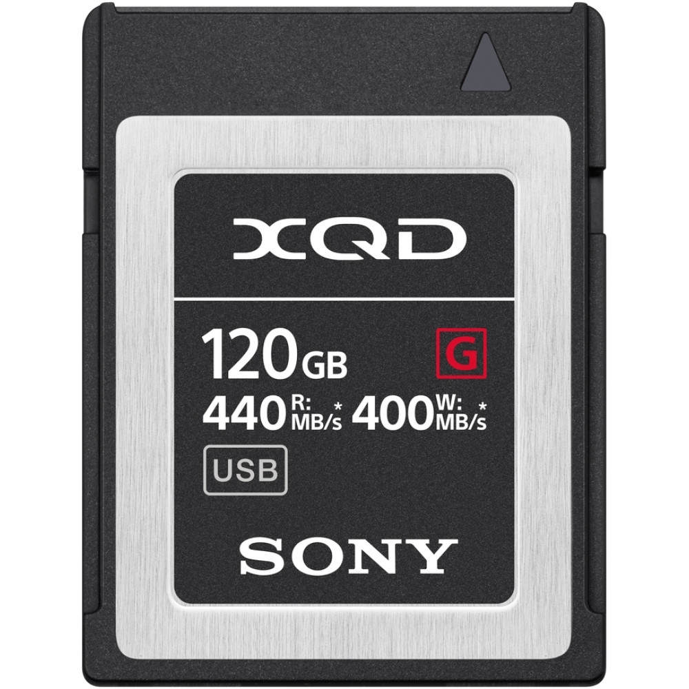 Sony XQD 120 GB  (QDG120F) 440 MB/s olvasás, 400 MB/s írási sebesség  120 GB, PCIe Gen2, USB3.0