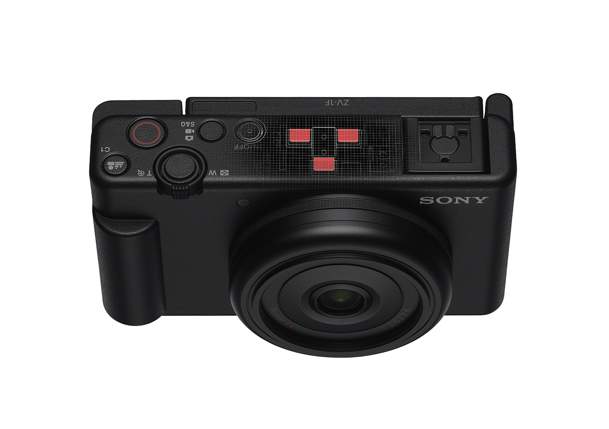 Sony ZV-1F Vlogger fényképezőgép és kamera (ZV1FBDI)