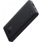 Baseus Airpow Lite powerbank 10000 mAh, 15W, fekete + USB Type-C, 30cm kábel (P10067500123-00)