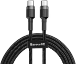 Baseus Cafule USB Type-C, 60W gyorstöltő adatkábel, 1m, fekete/szürke (CATKLFGG1)