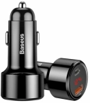 Baseus Magic PPS autós gyorstöltő 45W, USB Type-A + USB Type-C, fekete (CCMLC20C-01)
