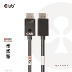 Club3D CAC-1091 (DisplayPort 2.1,  DP80, 4K240Hz, 1.2m, Bidirectional, M/M)