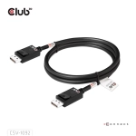 Club3D CAC-1092 (DisplayPort 2.1, DP80, 8K240Hz, 1.6m, Bi-Directional, M/M)
