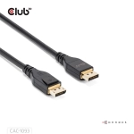 Club3D CAC-1093 (DisplayPort 2.1, 8K120Hz, 3m, DP54, VESA tanúsítvány, M/M)