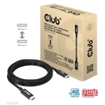 Club3D CAC-1579 (USB4 USB-C Gen 3x2, Bi-directional, 8K60Hz, 40Gbps, 240W PD, EPR, M/M, 3m)