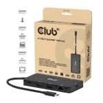 Club3D CSV-2552 (USB-C to 2xUSB-C, 2xUSB-A, 2xHDMI, RJ45, SD/MicroSD, 100W PD, 4K60hz)