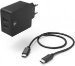 Hama Univerzális hálózati USB & TYPE-C töltő szett, 1M kábellel (30W) (210521)