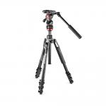 Manfrotto Befree live kit alu állvány csatos lábzárral + fluid fej (MVKBFRL-LIVE)