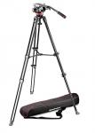 Manfrotto MVH502A fluid fej + MVT502AM alu állvány, ikerláb, középterp (MVK502AM-1)