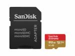 microSDXC 512 GB Mobile Extreme memk. + adap., (olv.i seb.:190MB/s, & ír. seb.:130 MB/s), UHS-I, V30