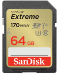 SDXC 64 GB Extreme (170MB/s olv. / 80MB ír.i seb.) UHS-I, Class 10, U3, V30 (121579)