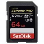 SDXC 64 GB  Extreme PRO (200MB/s olv. / 90MB/s ír. Seb.) UHS-I, Class 10, U3, V30 (121595)