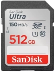 SanDisk Ultra SDXC 512GB memóriakártya [140MB/s] (215418)