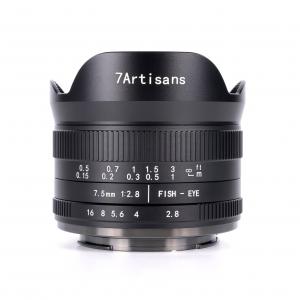 7Artisans 7.5mm F2.8 mkII manuál objektív (EOS-M) APS-C (A302B-II)