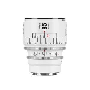 7Artisans 85mm T2.1 Infinte manuális Cine objektív fehér (Sony-E) Full Frame  (85T21W-EF INF)
