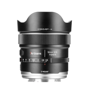 7Artisans AF 10mm F2.5 MAX autófókuszos halszem objektív (Sony-E) Full Frame (AF10F25B-E)