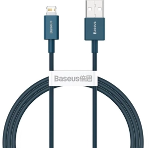 Baseus Superior USB Type-A – iPhone, 2.4A gyorstöltő adatkábel, 1 m, kék (CALYS-A03)