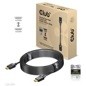 Club3D CAC-1375 (HDMI 2.1 Ultra High Speed, M/M, 4K120Hz, 8K60Hz, 48Gbps, 5m, VRR,QMS,QFT,eARC,HDR)
