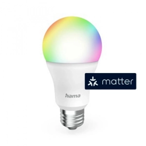 Hama Okos Wi-Fi LED izzó  E27 RGBW 9W Matter (176640)