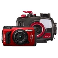 OM System TG-7 búvártok KIT piros