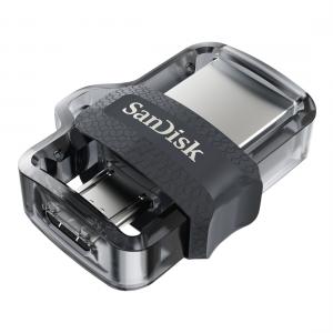 Sandisk Cruzer Ultra Dual Drive 128 GB m3.0 Szürke & Ezüst (173386)