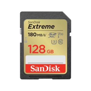 SanDisk Extreme SDXC 128GB memóriakártya [180/90MB/s] (121580)