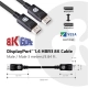 Club3D CAC-1060 (DisplayPort 1.4, 8K, 32.4Gbps, HBR3 8K, 28AWG, M/M, 3m)