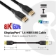 Club3D CAC-1061 (DisplayPort 1.4, HBR3, 8K60Hz, 5m, 32CH, Aranyozott, VESA, M/M)
