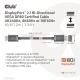 Club3D CAC-1091 (DisplayPort 2.1,  DP80, 4K240Hz, 1.2m, Bidirectional, M/M)