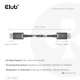 Club3D CAC-1092 (DisplayPort 2.1, DP80, 8K240Hz, 1.6m, Bi-Directional, M/M)
