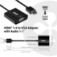 Club3D CAC-1302 (HDMI 1.4 to VGA + Audio, 1080p@60Hz, Micro USB power)