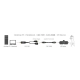 Club3D CAC-1331 (HDMI 2.0 to DisplayPort 1.2 4K60Hz HDR M/F, USB-A táp, 25cm)