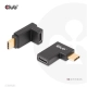 Club3D CAC-1528 (USB-C Gen 2 to USB-C Gen 2, 90 fokos adapter, 10Gbps, 4k120Hz)