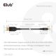 Club3D CAC-1559 (USB-C to DisplayPort 2.1, DP80 Bidirectional, 1m, 8K60Hz)
